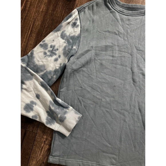 IPD Pale Blue Slow Down Tie Dye Colorblock Crewneck, No Longer Sold, I paid $50 - Picture 5 of 6